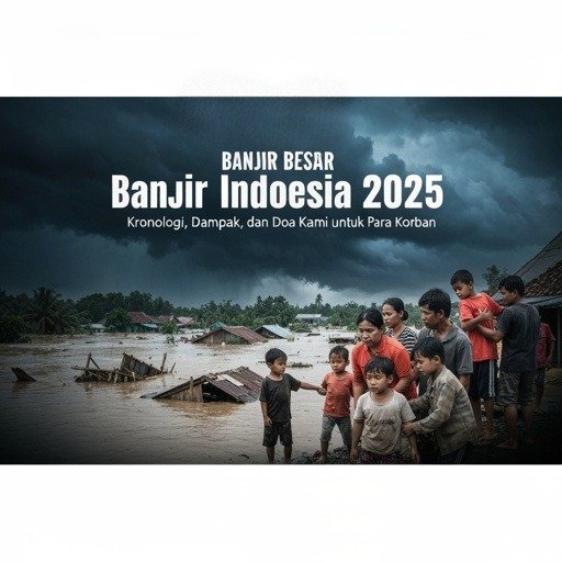 Evakuasi warga saat banjir besar Indonesia 2025
