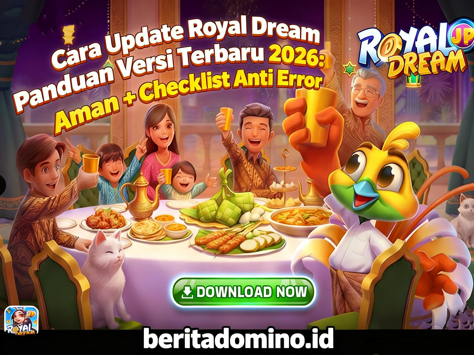 cara update royal dream versi terbaru