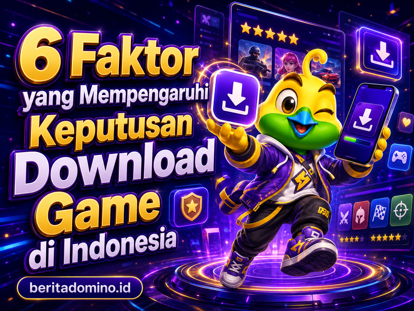 6 faktor keputusan download game di Indonesia