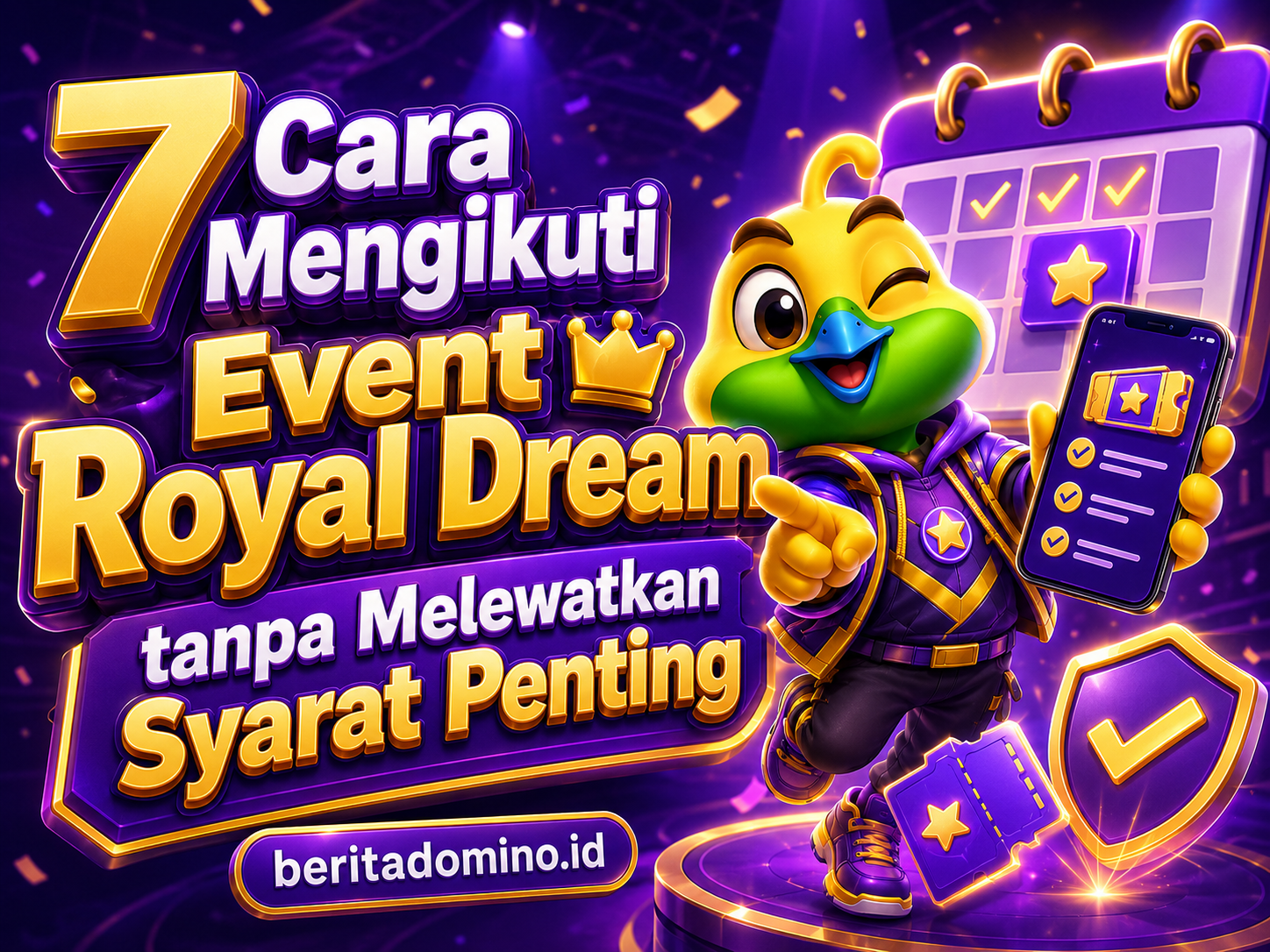 cara mengikuti event Royal Dream dengan benar