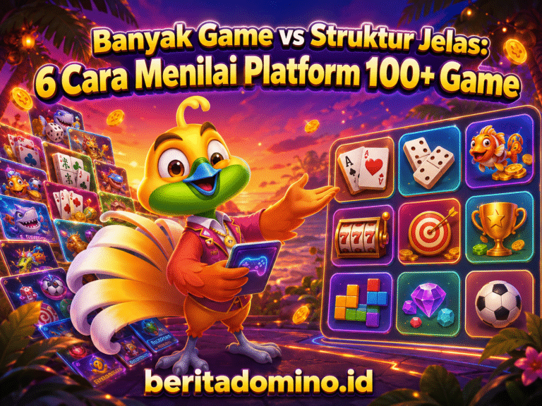 platform 100+ game dengan struktur kategori jelas