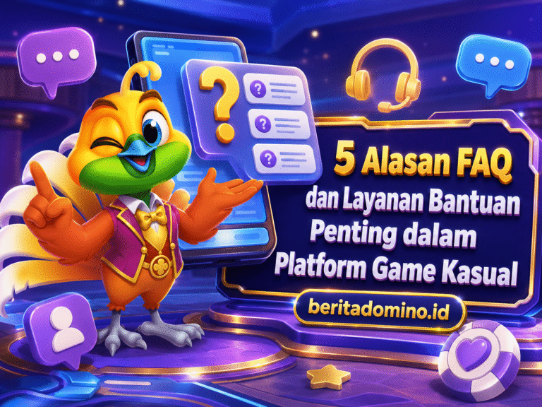 FAQ platform game kasual dan layanan bantuan pemain Indonesia 2026