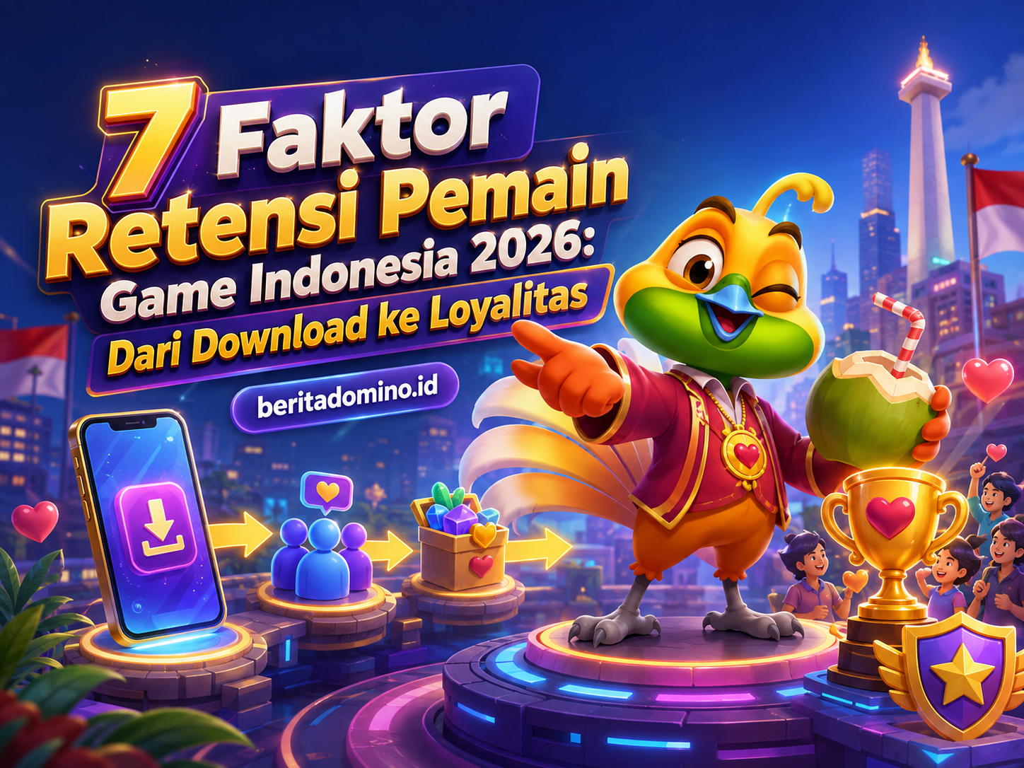 retensi pemain game Indonesia 2026 dari download ke loyalitas