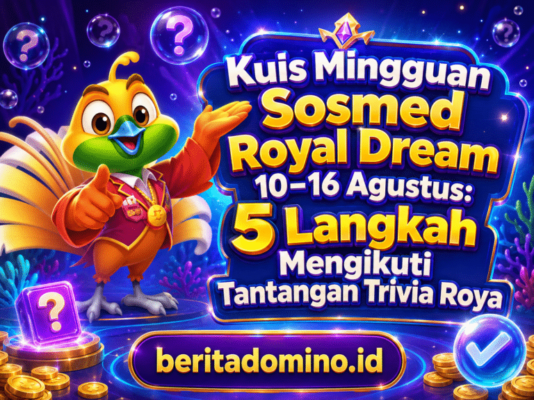Kuis Mingguan Sosmed Royal Dream periode 10–16 Agustus