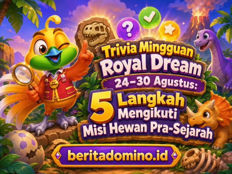 Trivia Mingguan Royal Dream 24–30 Agustus tema hewan pra-sejarah