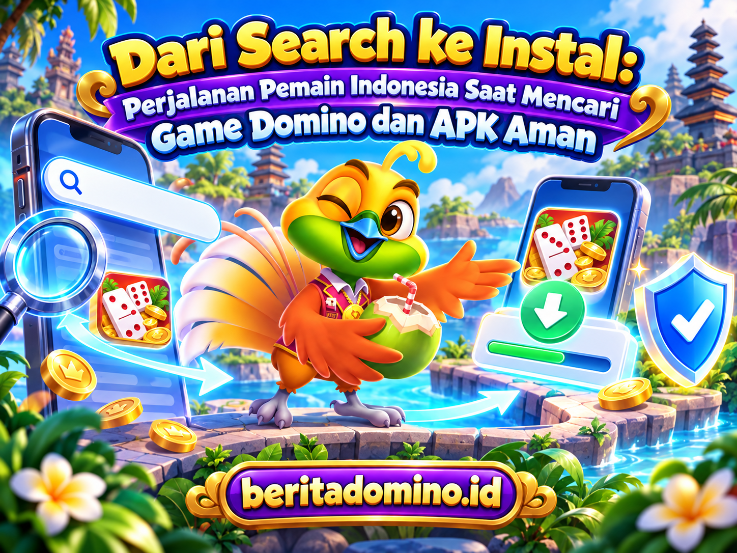 APK aman game Domino dari search ke instal Android Indonesia 2026