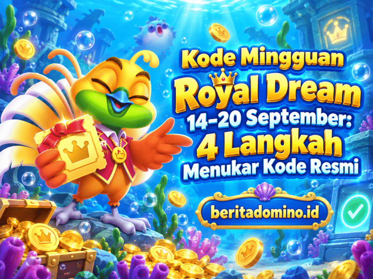 Kode Mingguan Royal Dream 14–20 September BONUS70815C0CE1