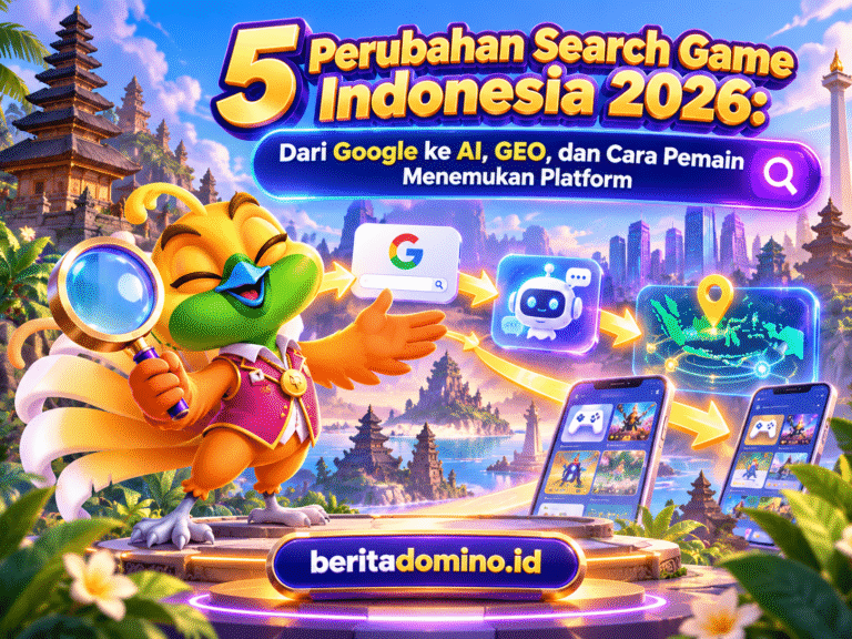 search game Indonesia 2026 AI GEO dan perjalanan pengguna digital