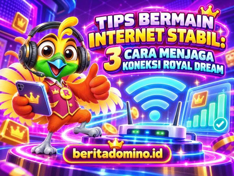 tips internet stabil saat bermain Royal Dream dengan saran Roya mengenai sinyal dan WiFi